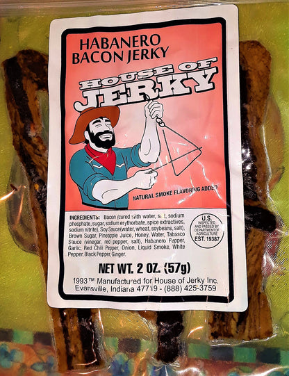 Washington State Jerky - Bacon Jerky - Habanero - 2oz