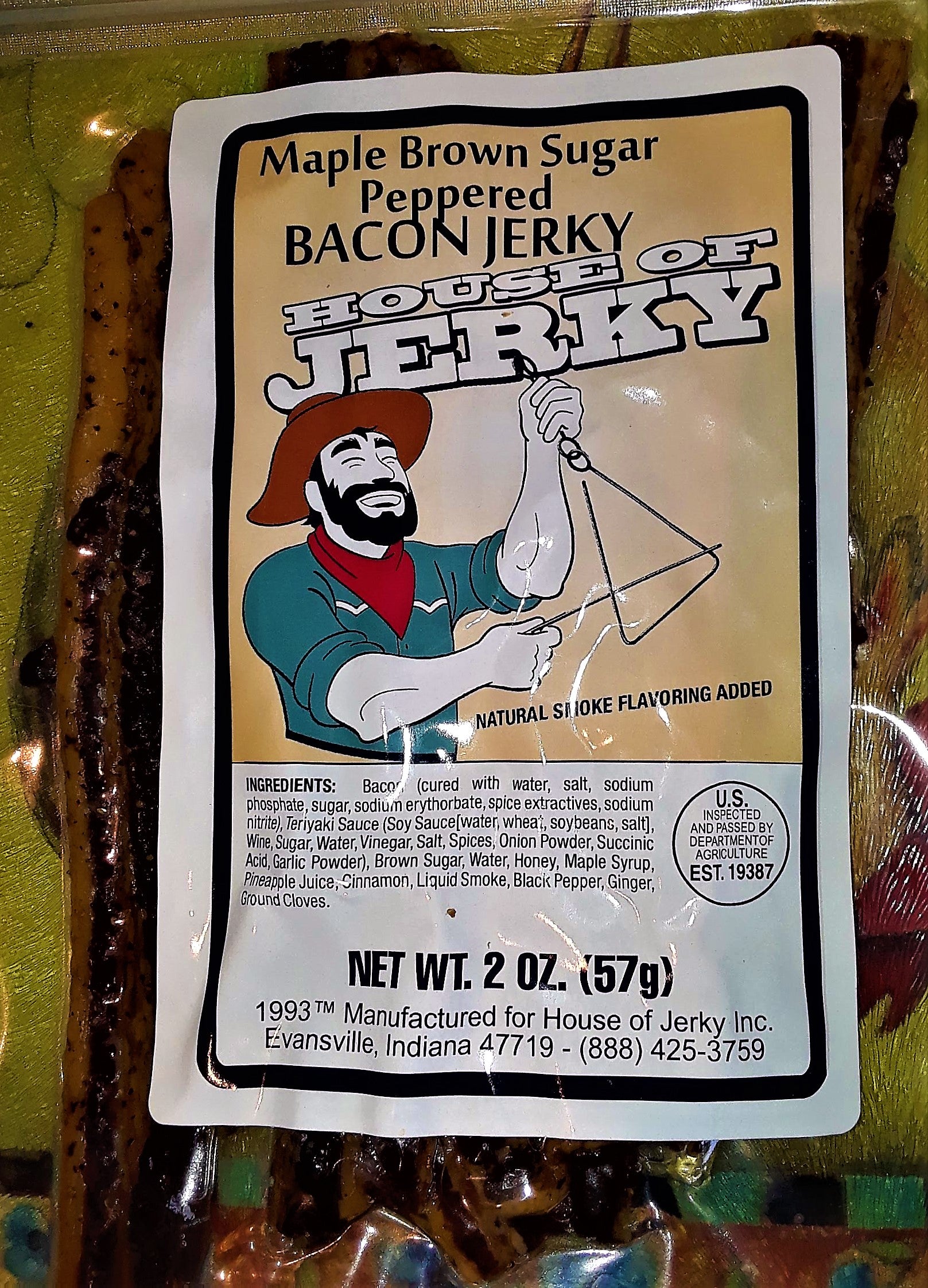 Washington State Jerky - Bacon Jerky - Maple Brown Sugar - 2oz