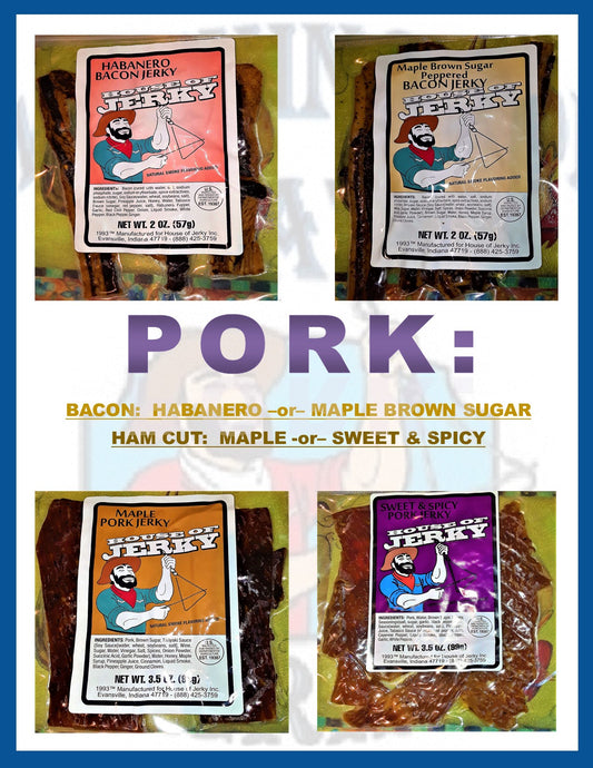Washington State Jerky - Pork Jerky Menu