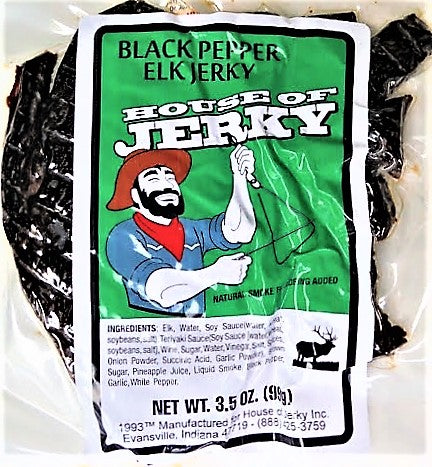 Washington State Jerky - Game Meat - Elk Jerky - Black Pepper