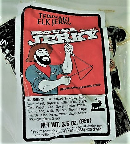 Washington State Jerky - Game Meat - Elk Jerky - Teriyaki