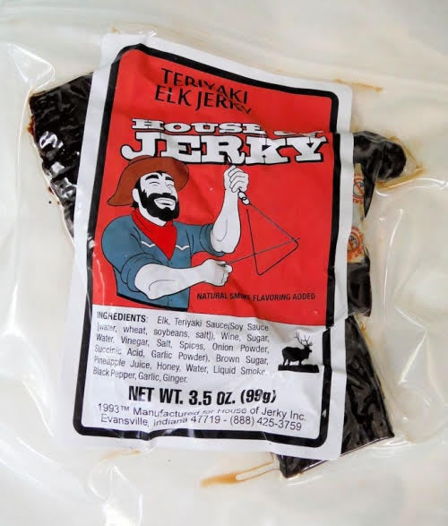 Washington State Jerky - Game Meat - Elk Jerky - Teriyaki - 3.5oz